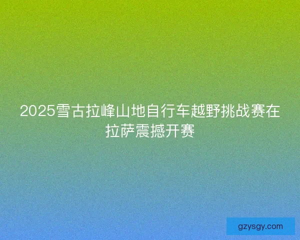2025雪古拉峰山地自行车越野挑战赛在拉萨震撼开赛 2025雪古拉峰山地自行车越野挑战赛在拉萨震撼开赛